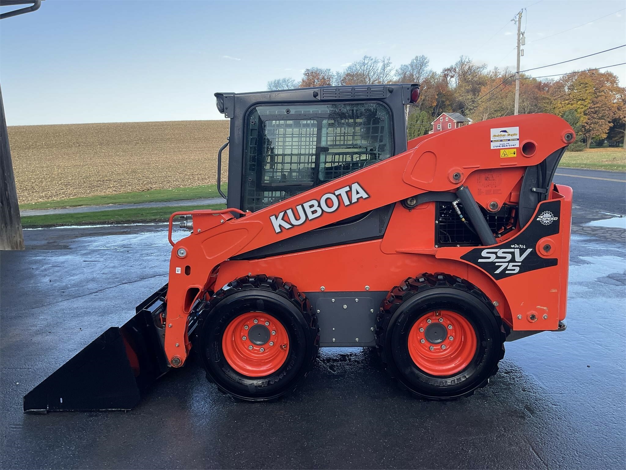 2019 Kubota SSV 75 Skid Steer Loader