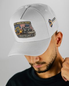 “Built To Last” Branded Cap White